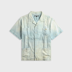 Coût De La Liberté Cedro Rigid Preshunk Denim Pleated Pocket Shirt - Buena Vista
