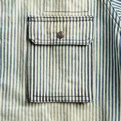 Coût De La Liberté Alfred Work Wear Cargo Pocket Denim Jacket - Oil Ship Rig