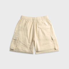 Maharishi 7317 Double Voile Asymmetrical Cargo Short - Ecru