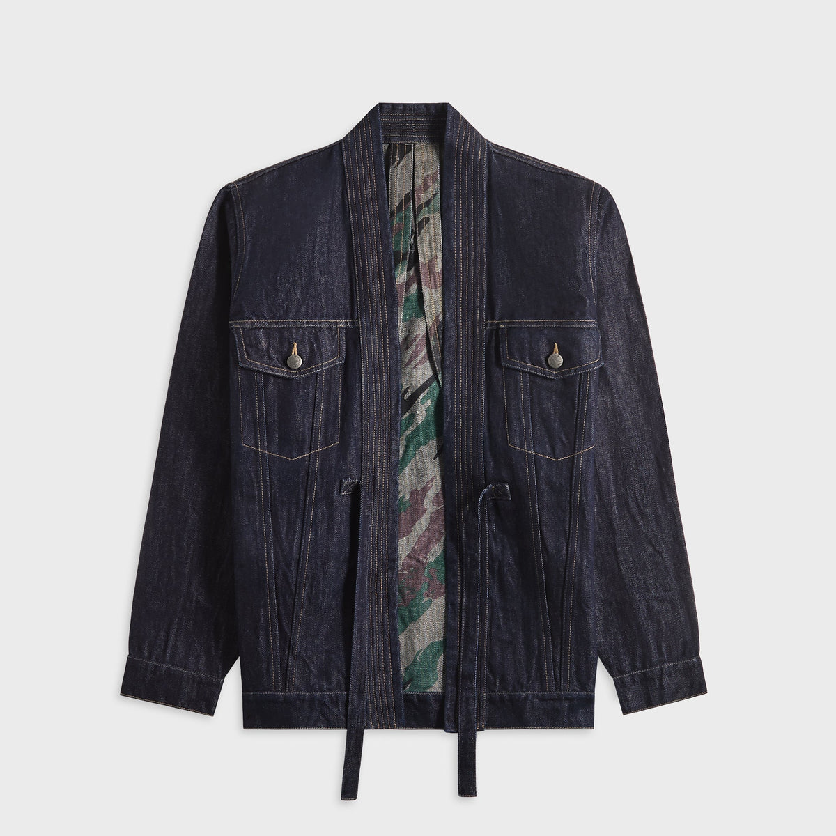 Maharishi 6059 Maha Hemp Denim Kimono - Indigo