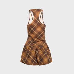 Miaou Alice Dress - Ghost Plaid