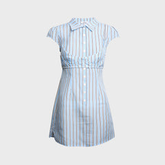 Miaou Venna Dress - Blue Stripe