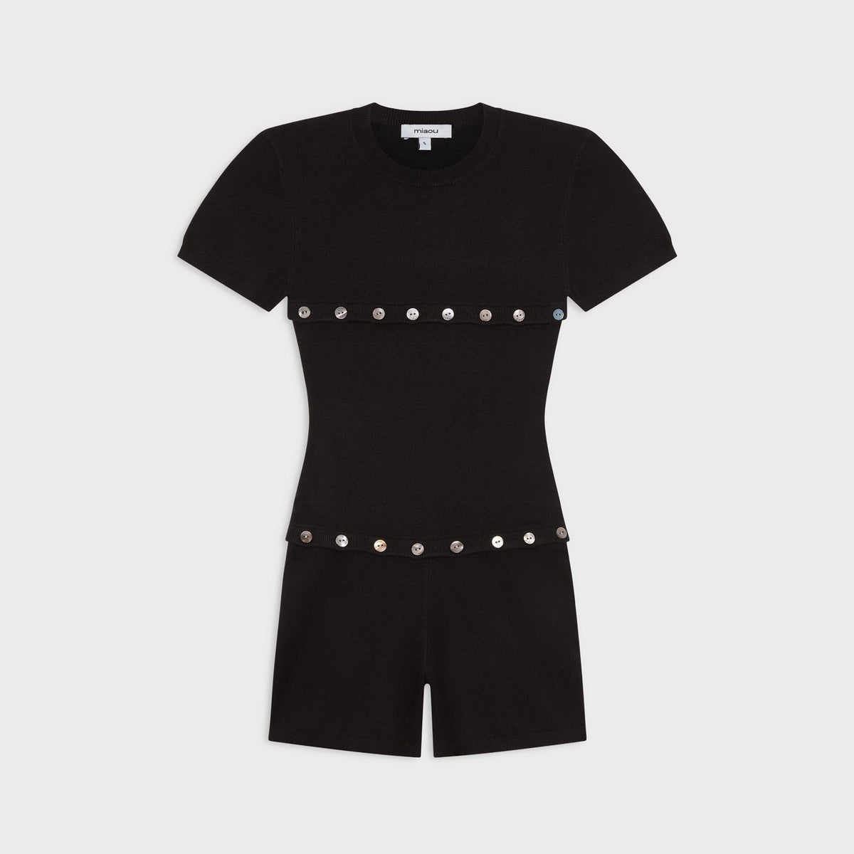 Miaou Josie Romper - Black