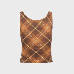 Miaou Luna Top - Ghost Plaid