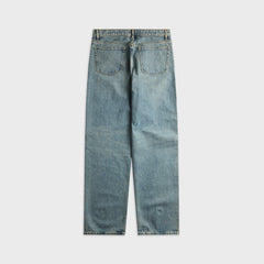 Maison Margiela Taped Waist Straight Leg Jean - Iced Blue