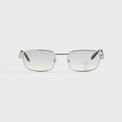 Vintage Frames Dime 24KT - White Gold / Charcoal Gradient