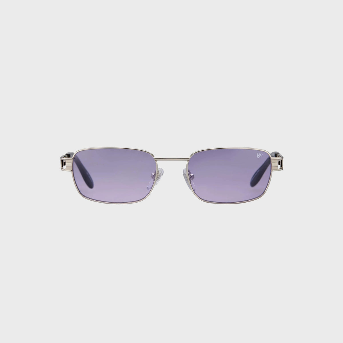 Vintage Frames Dime 24KT White Gold Sunglasses - Black