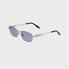Vintage Frames Dime 24KT White Gold Sunglasses - Black