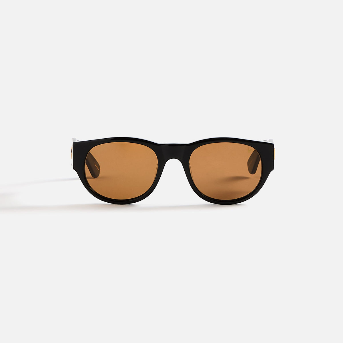 Vintage Frames Telly Black Acetate - Yellow