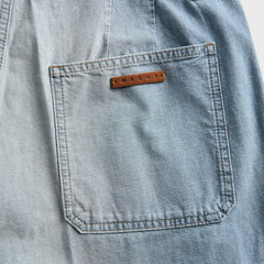 Marni Wide Leg Chambray Jean - Cloud