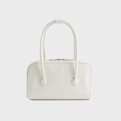 MARGESHERWOOD Soft Boston Small Bag - White Crinkle