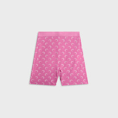 Marine Serre Moon Printed Jersey Mini Short - Pink