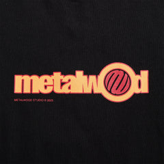 Metalwood Word Long Sleeve Tee - Black