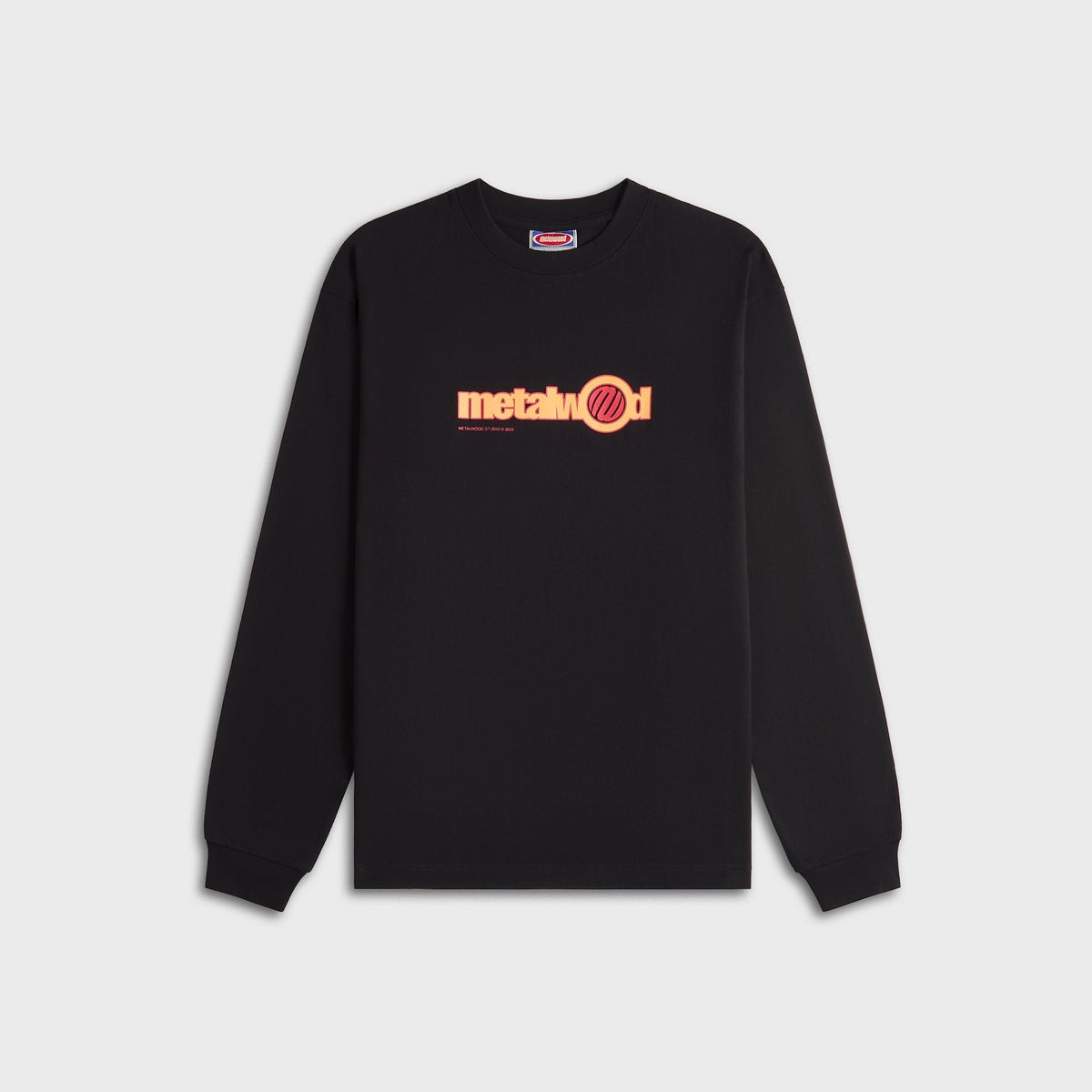 Metalwood Word Long Sleeve Tee - Black