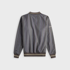 Metalwood Lined V-Neck Pullover Windbreaker - Multicolor
