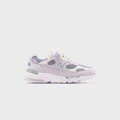 New Balance 992 Made in USA - White / Silver Metalic
