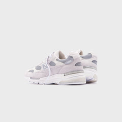 New Balance 992 Made in USA - White / Silver Metalic
