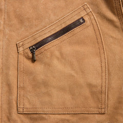 Needles Zipped Work Jacket - Duck Canvas / Kakishibu Paint / Dark Brown