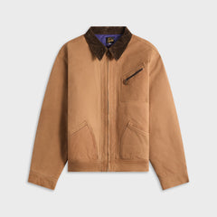 Needles Zipped Work Jacket - Duck Canvas / Kakishibu Paint / Dark Brown