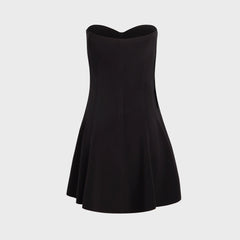Norma Kamali Strapless Grace Mini Dress - Black