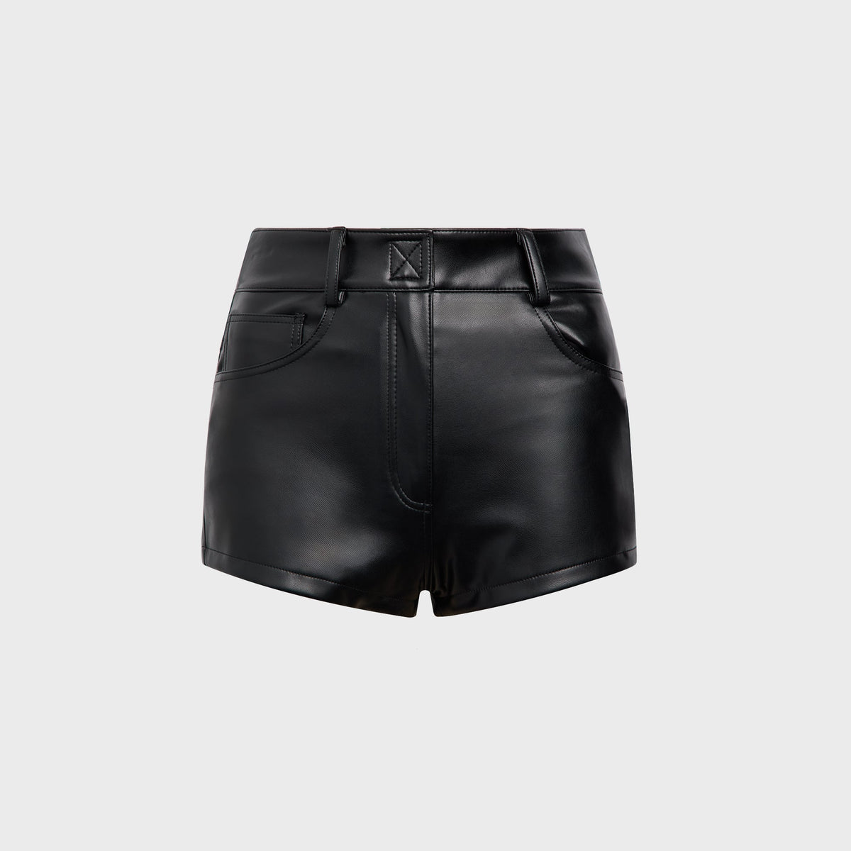 Norma Kamali High Waist Jean Short - Black