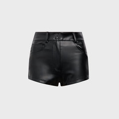 Norma Kamali High Waist Jean Short - Black