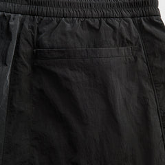 New Balance Grey Nylon Wide Tapered Pant - Black