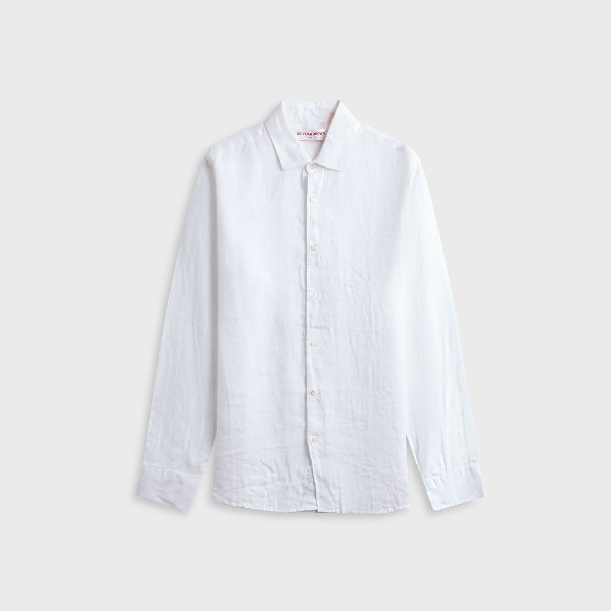 Orlebar Brown Giles Linen Tailored Fit Shirt - White