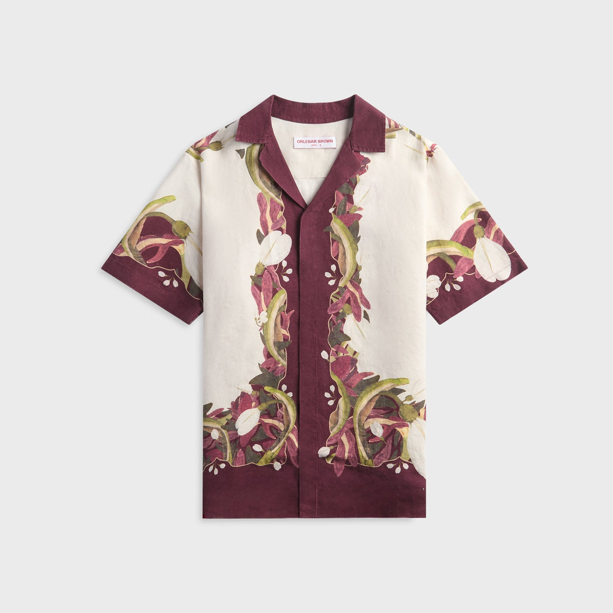 Orlebar Brown Maitan Orchis Shirt - Damson