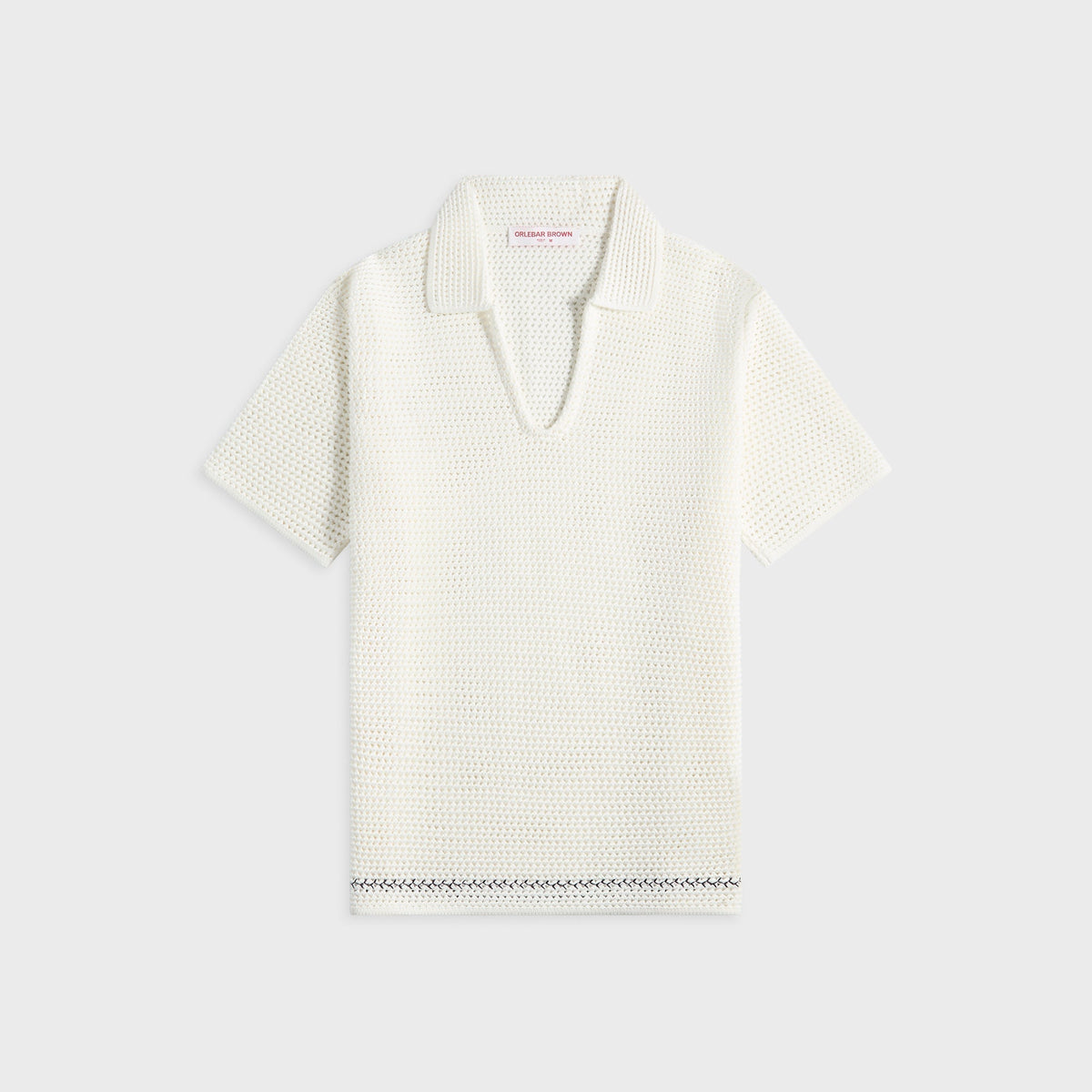 Orlebar Brown Batten Stitch Shirt - Sea Mist / Night Iris