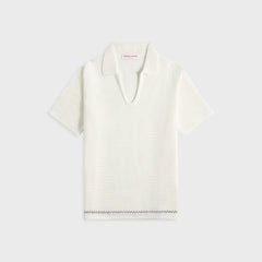 Orlebar Brown Batten Stitch Shirt - Sea Mist / Night Iris