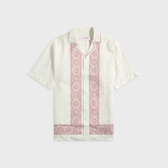 Orlebar Brown Maitan Linen Alchemy Shirt - Dark Ruby