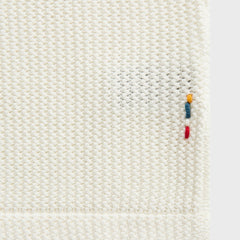 Orlebar Brown Tiernan Chevron Crochet Shirt - White Sand