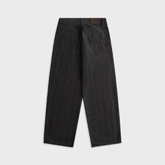 Our Legacy Vast Cut Denim Jean - Black Coated Herringbone