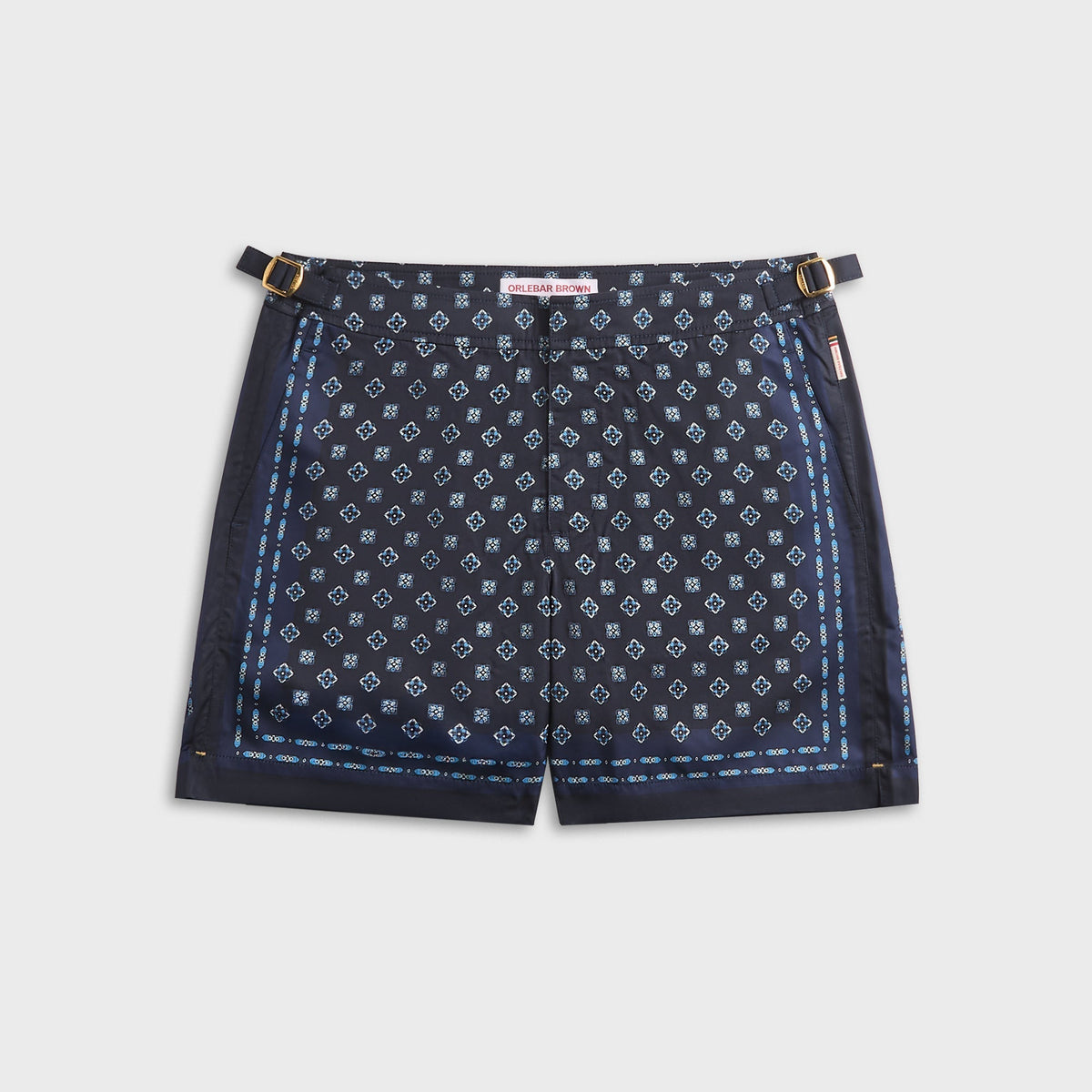 Orlebar Brown Bulldog Luminis Border Short - Night Iris
