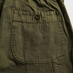 orSLOW Wide Fit French Work Pant - Army Green
