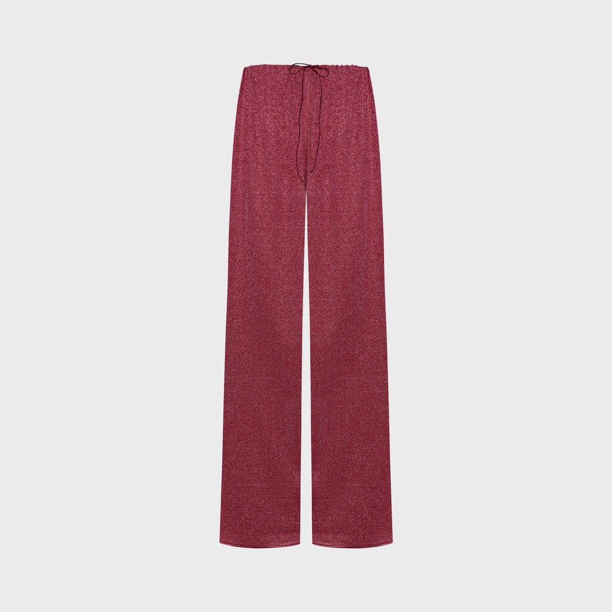 Oseree Lumiere Lurex Long Pant - Coral