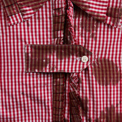 Ottolinger Picnic Ruched Ruffle Blouse - Gingham