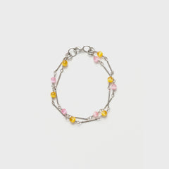 Our Legacy Fabricated Pearl Bracelet - Marbled Nectar Brass Link