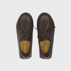 Loewe Rambla Boat Shoe - Dark Brown