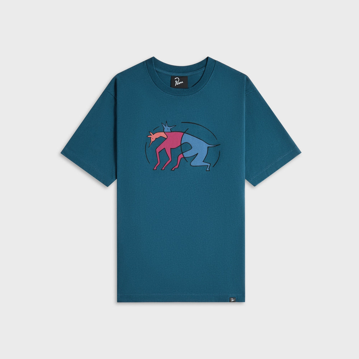 by Parra The Zoomies Tee - Mallard Green
