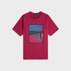 by Parra Beach Parking Tee - Raspberry