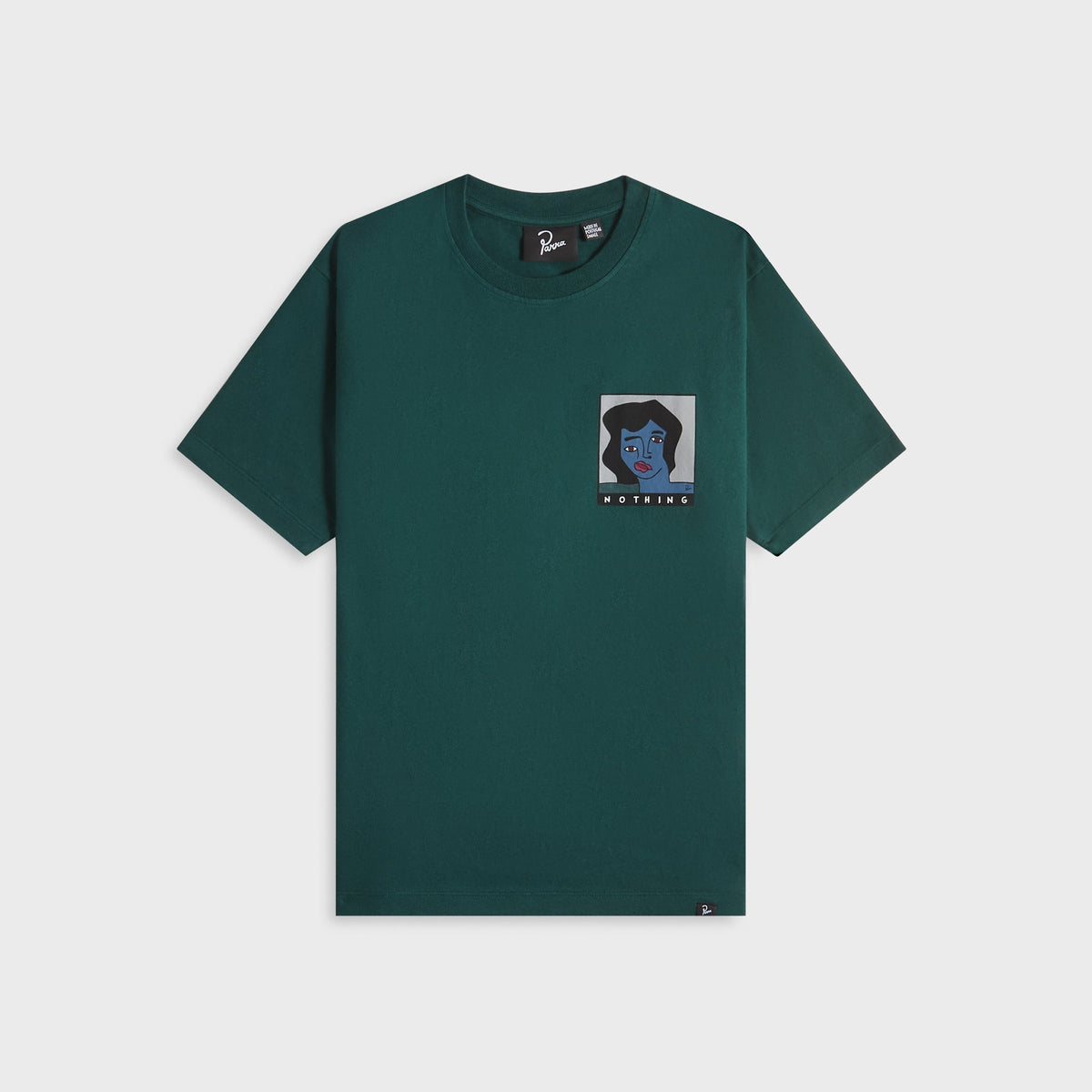 by Parra Nothing Please Tee - Pine Green