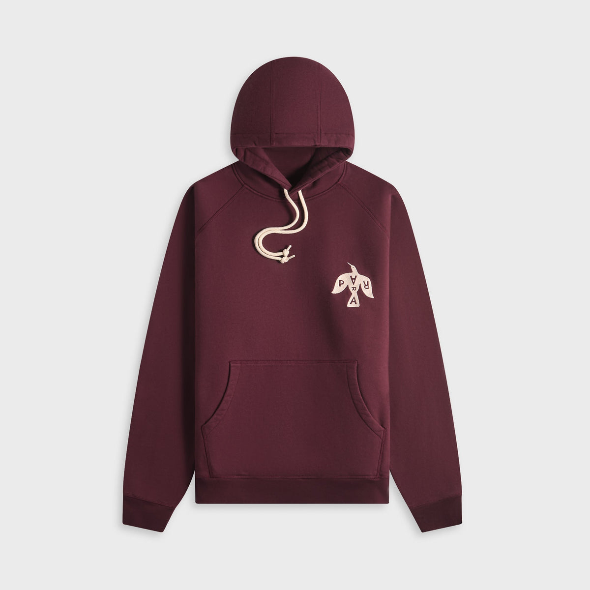 by Parra Crow Logo Hooded Sweatshirt - Dark Burgundy