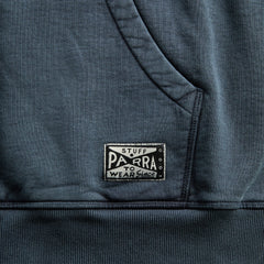by Parra Not Fade Away Zip Hooded Sweatshirt - Washed Dark Grey