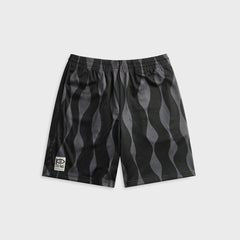 by Parra Waved Mesh Short - Black
