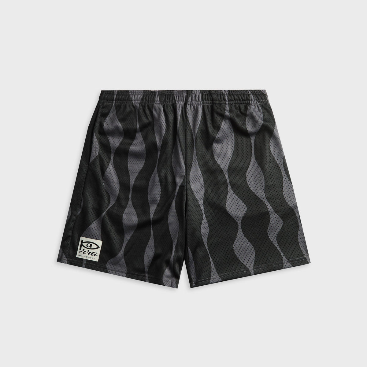 by Parra Waved Mesh Short - Black
