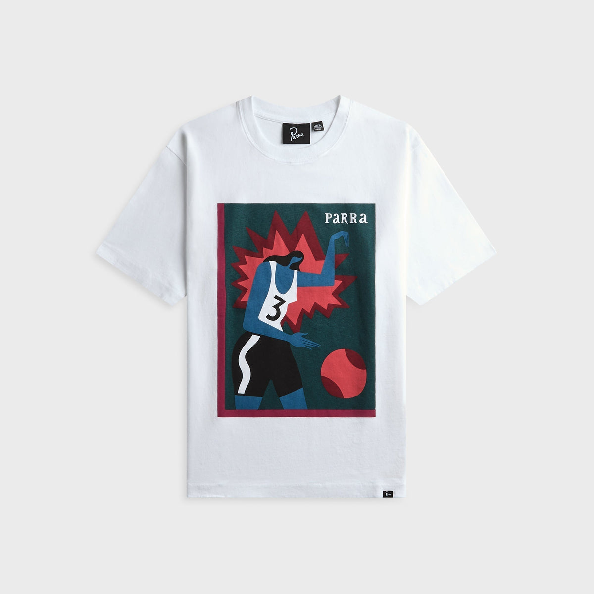 by Parra Baseketball Tee - White