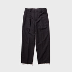 ATON Twist Wool Linen Standard Pant - Charcoal