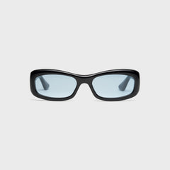 Port Tanger Saudade Sunglasses - Black / Blue Lens